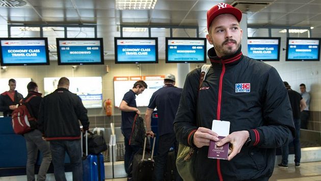 Gólman Dominik Furch na archivním snímku. Gólman Dominik Furch na archivním snímku.