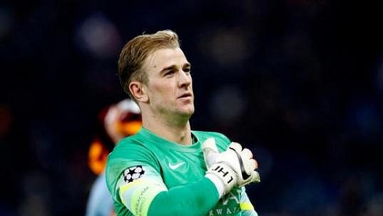 Brankář Manchesteru City Joe Hart Brankář Manchesteru City Joe Hart