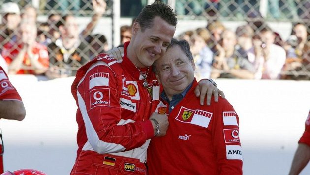 Michael Schumacher a Jean Todt, ještě před osmi lety v týmu Scuderia Ferrari nerozlučná dvojice. Michael Schumacher a Jean Todt, ještě před osmi lety v týmu Scuderia Ferrari nerozlučná dvojice.