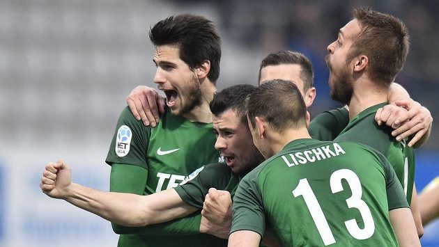 Jablonečtí se radují z gólu Jablonečtí se radují z gólu