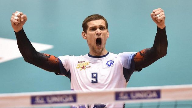 Tomáš Hýský z Kladna se raduje ve finále českého poháru. Tomáš Hýský z Kladna se raduje ve finále českého poháru.