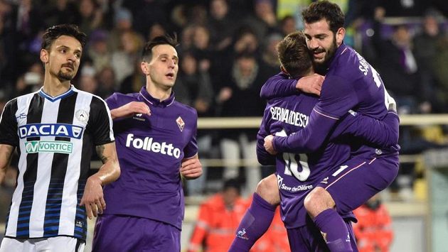 Fotbalisté Fiorentiny vyhráli v italské lize doma nad Udine 3:0. Fotbalisté Fiorentiny vyhráli v italské lize doma nad Udine 3:0.