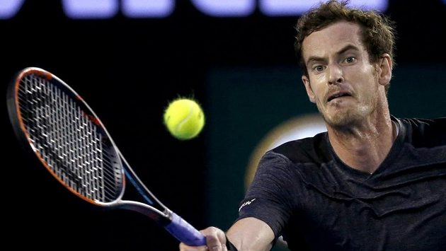 Andy Murray na letošním Australian Open. Andy Murray na letošním Australian Open.