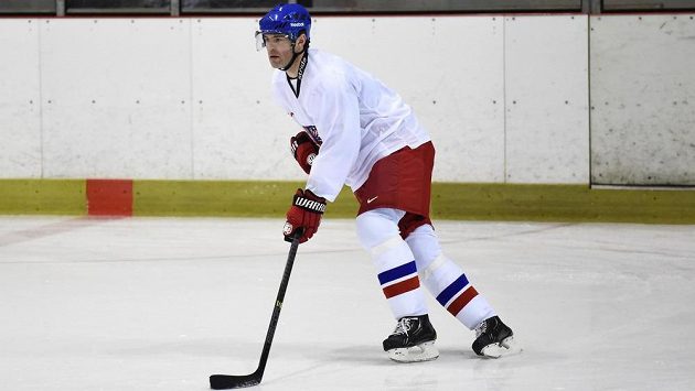 Hokejový útočník Jaromír Jágr v reprezentačním dresu. Hokejový útočník Jaromír Jágr v reprezentačním dresu.