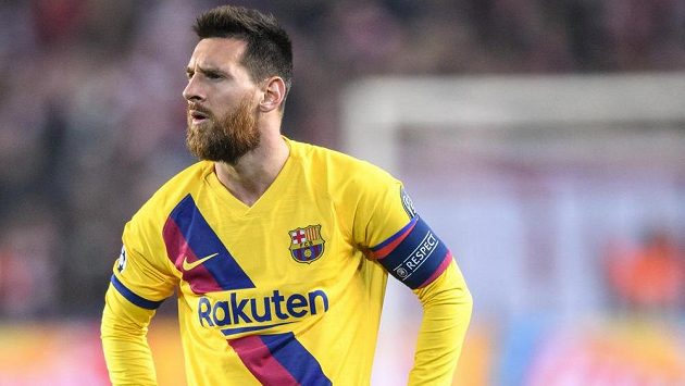 Lionel Messi z Barcelony během utkání základní skupiny Ligy mistrů se Slavií. Ilustrační foto Lionel Messi z Barcelony během utkání základní skupiny Ligy mistrů se Slavií. Ilustrační foto
