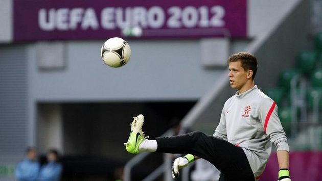 Brankář polské fotbalové reprezentace Wojciech Szczęsny. Brankář polské fotbalové reprezentace Wojciech Szczęsny.