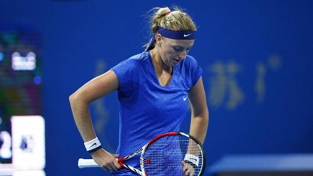 Petra Kvitová během finále turnaje v Pekingu. Petra Kvitová během finále turnaje v Pekingu.