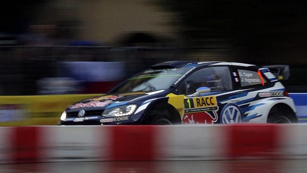 Sébastien Ogier na Katalánské rallye. Sébastien Ogier na Katalánské rallye.