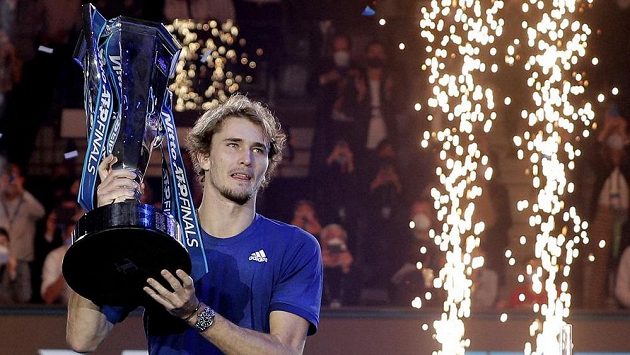 Zverev – Medvedev 6:4, 6:4, der deutsche Tennisspieler Zverev hat zum zweiten Mal das Meisterschaftsturnier gewonnen