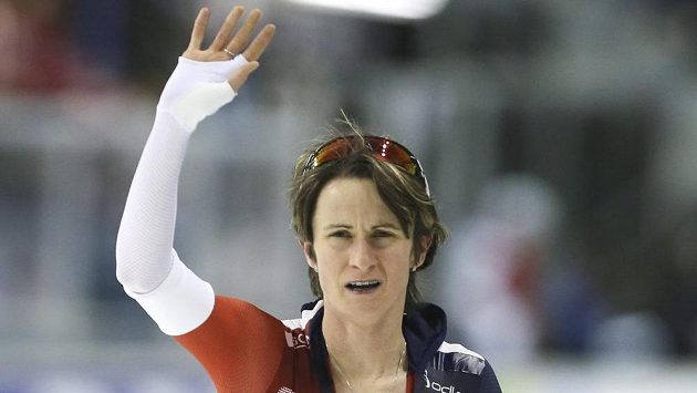 Česká rychlobruslařka Martina Sáblíková na MS ve víceboji. Česká rychlobruslařka Martina Sáblíková na MS ve víceboji.