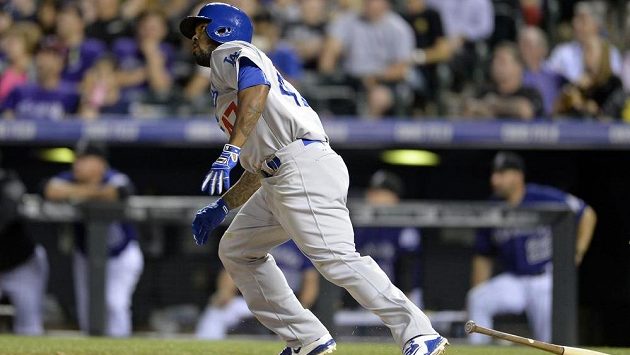 Baseballista Howie Kendrick (47) z Los Angeles Dodgers. Baseballista Howie Kendrick (47) z Los Angeles Dodgers.