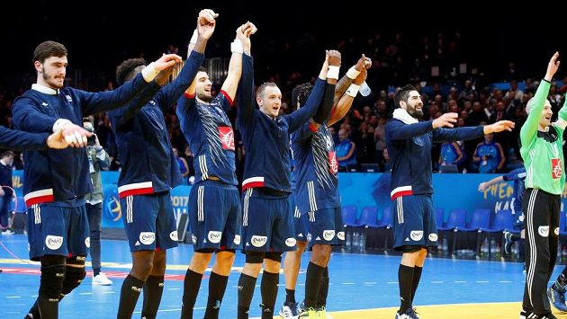 Men's Handball , France v Iceland 2017 Men's World Championship Second Round, Eighth FinalsMen's Handball - France v Iceland 2017 Men's World Championship Second Round, Eighth Finals - Grand Stadium, Villeneuve d'Ascq, France - 21/01/17 - France's team celebrates. REUTERS/Pascal Rossignol Men's Handball , France v Iceland 2017 Men's World Championship Second Round, Eighth FinalsMen's Handball - France v Iceland 2017 Men's World Championship Second Round, Eighth Finals - Grand Stadium, Villeneuve d'Ascq, France - 21/01/17 - France's team celebrates. REUTERS/Pascal Rossignol