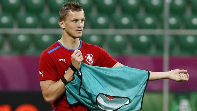 Tomáš Necid na tréninku reprezentace Tomáš Necid na tréninku reprezentace