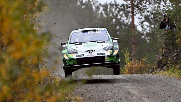 Domácí Esapekka Lappi při Finské rallye, ilustrační foto. Domácí Esapekka Lappi při Finské rallye, ilustrační foto.