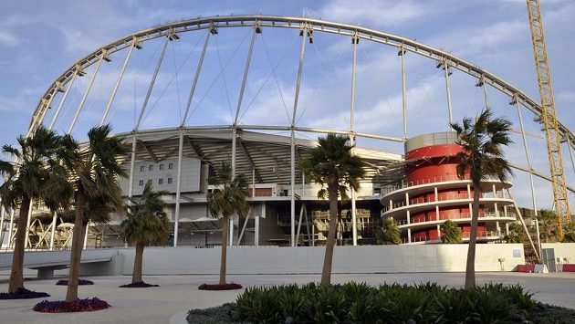 Aréna Chalífa International Stadium, kde se bude hrát fotbalové MS v roce 2022. Aréna Chalífa International Stadium, kde se bude hrát fotbalové MS v roce 2022.