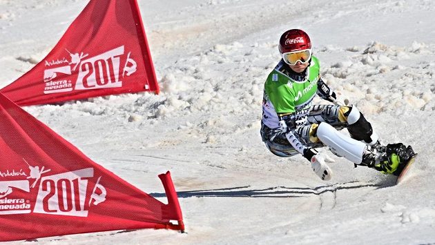 Snowboardistka Ester Ledecká na MS. Snowboardistka Ester Ledecká na MS.