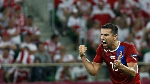 Radující se Milan Baroš. Radující se Milan Baroš.