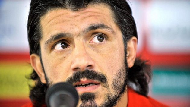 Bývalý italský fotbalový reprezentant Gennaro Gattuso. Bývalý italský fotbalový reprezentant Gennaro Gattuso.