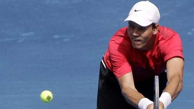 Tenista Tomáš Berdych na madridské antuce Tenista Tomáš Berdych na madridské antuce