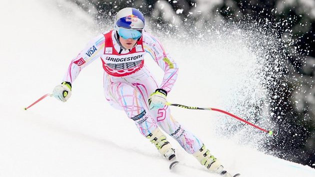Americká lyžařka Lindsey Vonnová v Ga-Pa. Americká lyžařka Lindsey Vonnová v Ga-Pa.