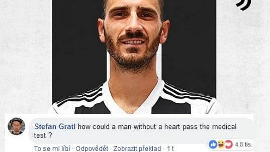 Leonardo Bonucci je pod palbou některých fanoušků Leonardo Bonucci je pod palbou některých fanoušků