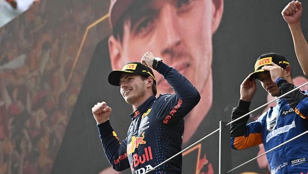 Vítěz Velké ceny Rakouska Max Verstappen z Nizozemska. Vítěz Velké ceny Rakouska Max Verstappen z Nizozemska.