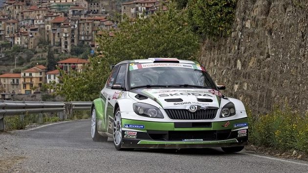 Jan Kopecký během Rallye San Remo Jan Kopecký během Rallye San Remo