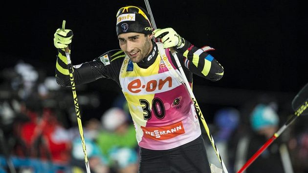 Francouzský biatlonista Martin Fourcade. Francouzský biatlonista Martin Fourcade.