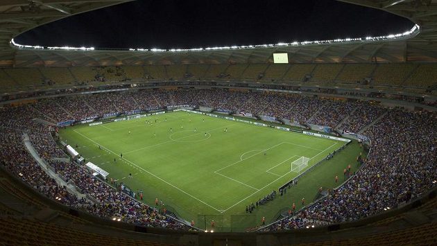 Fotbalový stadión v Manausu, dějiště zápasů nadcházejícího MS. Fotbalový stadión v Manausu, dějiště zápasů nadcházejícího MS.