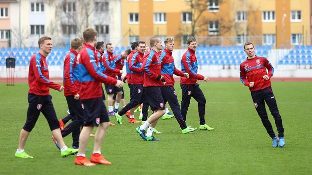 Trénink české fotbalové reprezentace před zápasem kvalifikace MS proti San Marinu. Trénink české fotbalové reprezentace před zápasem kvalifikace MS proti San Marinu.
