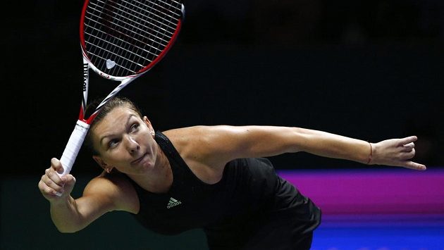 Rumunská tenistka Simona Halepová na Turnaji mistryň Rumunská tenistka Simona Halepová na Turnaji mistryň