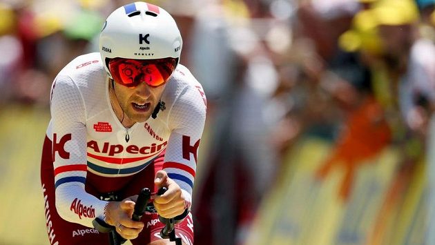Brit Alex Dowsett při loňské Tour de France. Brit Alex Dowsett při loňské Tour de France.