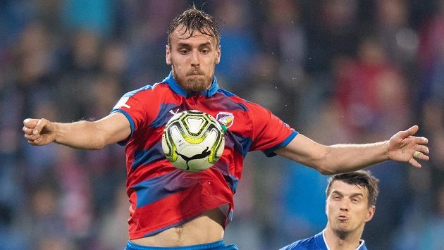 Tomáš Chorý z Viktorie Plzeň, autor prvního gólu proti Slavii. Tomáš Chorý z Viktorie Plzeň, autor prvního gólu proti Slavii.