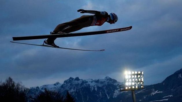 Nor Joachim Hauer na můstku v Bischofshofenu - ilustrační foto. Nor Joachim Hauer na můstku v Bischofshofenu - ilustrační foto.