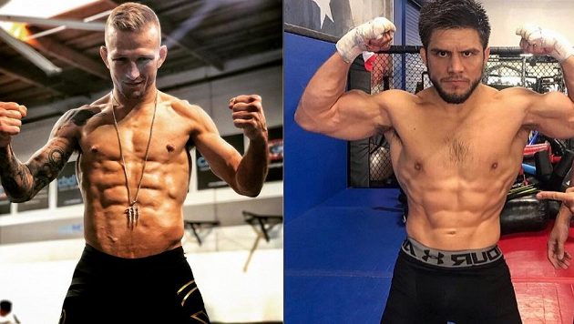 Vysekané postavy bez tuku jdou do boje. T.J. Dillashaw (vlevo) a Henry Cejudo se představí na galavečeru UFC v Brooklynu. Vysekané postavy bez tuku jdou do boje. T.J. Dillashaw (vlevo) a Henry Cejudo se představí na galavečeru UFC v Brooklynu.