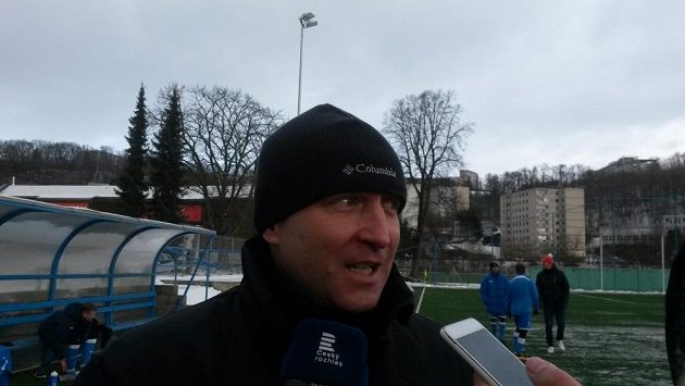Trenér ústeckých fotbalistů Aleš Křeček. Trenér ústeckých fotbalistů Aleš Křeček.