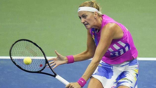 Petra Kvitová v boji na US Open Petra Kvitová v boji na US Open