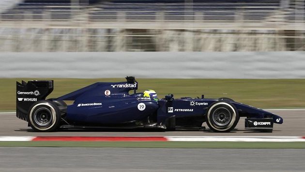 Felipe Massa s williamsem na okruhu v Bahrajnu. Felipe Massa s williamsem na okruhu v Bahrajnu.
