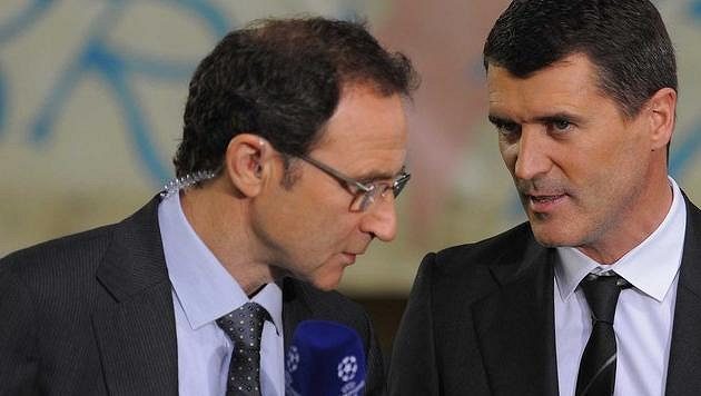 Martin O'Neill (vlevo) a Roy Keane v diskusi Martin O'Neill (vlevo) a Roy Keane v diskusi