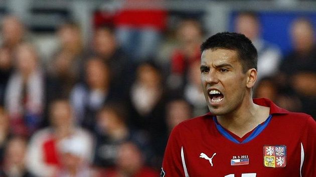 Milan Baroš v reprezentačním dresu Milan Baroš v reprezentačním dresu