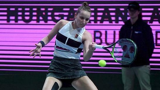 Markéta Vondroušová bojuje o další úspěch. Markéta Vondroušová bojuje o další úspěch.