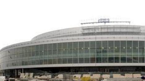 Sazka arena - stav na konci února 2004. Sazka arena - stav na konci února 2004.