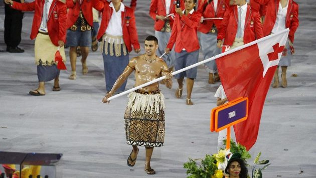Pita Taufatofua v Riu. V únoru se představí jako lyžař v Pchjongčchangu. Pita Taufatofua v Riu. V únoru se představí jako lyžař v Pchjongčchangu.
