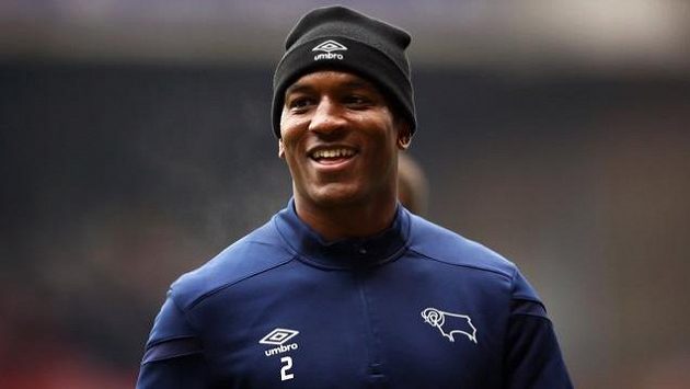 Fotbalista Derby County Andre Wisdom. Fotbalista Derby County Andre Wisdom.