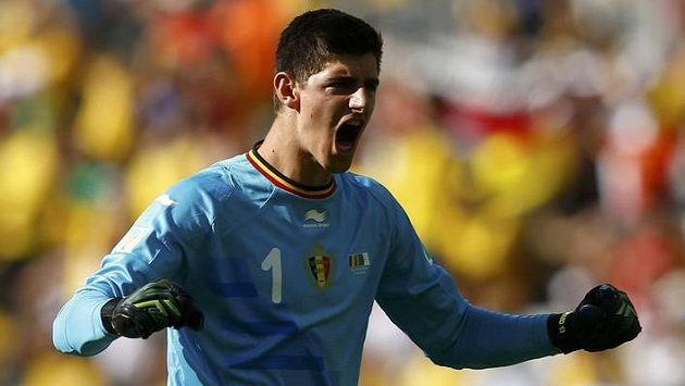 Brankář belgické reprezentace Thibaut Courtois na mistrovství světa v Brazílii Brankář belgické reprezentace Thibaut Courtois na mistrovství světa v Brazílii