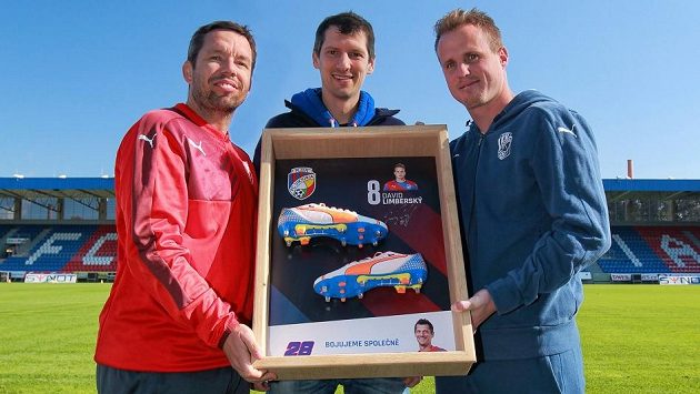 Bojujeme společně! Zleva Pavel Horváth, Marián Čišovský a David Limberský. Bojujeme společně! Zleva Pavel Horváth, Marián Čišovský a David Limberský.