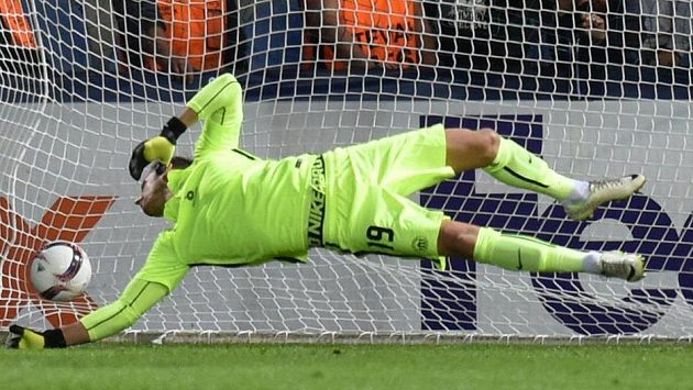 Brankář Slovanu Martin Dúbravka. Brankář Slovanu Martin Dúbravka.