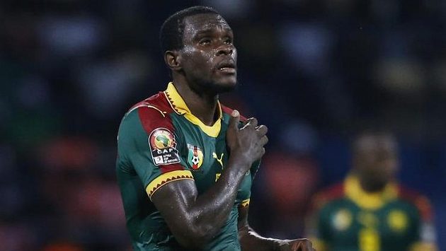 Kamerunec Michael Ngadeu-Ngadjui jásá po gólu proti Ghaně. Kamerunec Michael Ngadeu-Ngadjui jásá po gólu proti Ghaně.
