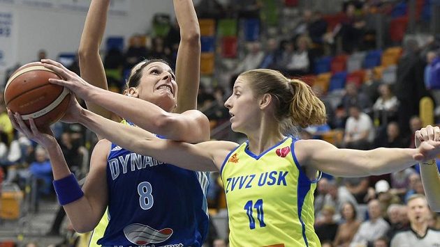 Zleva Helena Ciaková z Kurska a Kateřina Elhotová z USK (ilustrační foto). Zleva Helena Ciaková z Kurska a Kateřina Elhotová z USK (ilustrační foto).