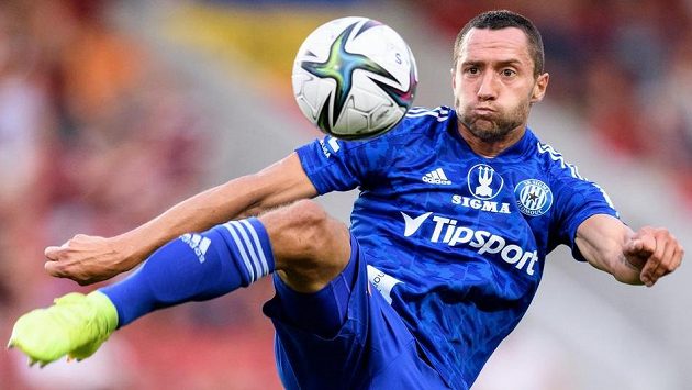 Jan Sedlák ze Sigmy Olomouc během utkání 1. kola Fortuna ligy. Jan Sedlák ze Sigmy Olomouc během utkání 1. kola Fortuna ligy.